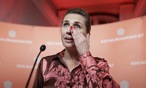 Dánská premiérka Mette Frederiksenová po volebním vítzství (1. listopadu 2022)