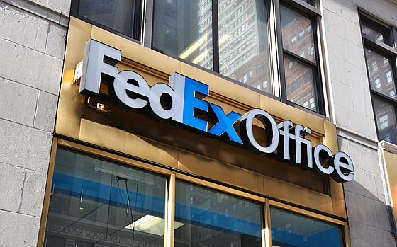 Poboka americké kurýrní sluby FedEx v New York City (19. bezna 2012)