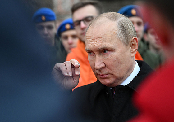 Ruský prezident Vladimir Putin bhem oslav Dne národní jednoty (4. listopadu...