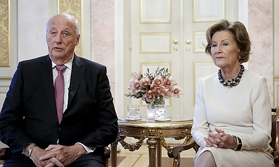 Norský král Harald V. a královna Sonja (Oslo, 8. listopadu 2022)