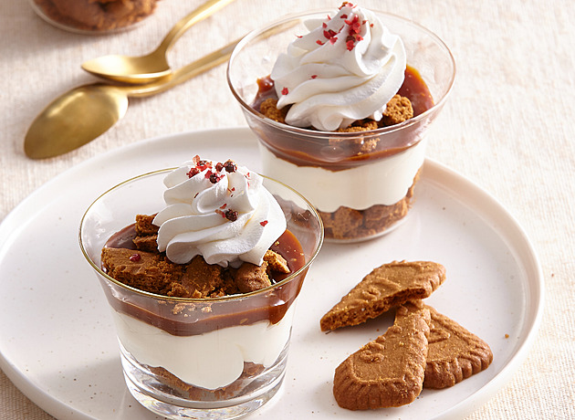 Dezert ve skleničce s Lotus sušenkami a mascarpone: Rychlý nepečený recept