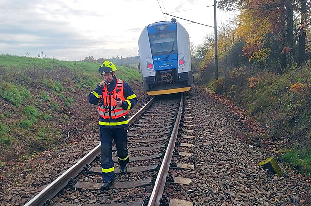 Vlaky na Plzeňsku srazily dva lidi, jeden nehodu nepřežil