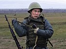 Výcvik mobilizovaných ruských záloák ve Volgogradské oblasti (27. íjna 2022) 