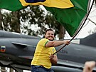 Píznivci brazilského prezidenta Jaira Bolsonara pi protestech v centru Ria de...