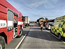 U váné nehody kamionu a dodávky zasahovali hasii Olomouckého kraje ped...