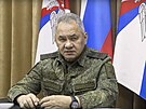 Ruský ministr obrany Segej ojgu na setkání s velitelem okupaních sil na...