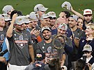 Baseballisté Houstonu slaví vítzství ve finále MLB.