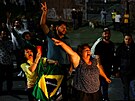 Píznivci brazilského prezidenta Jaira Bolsonara vyli do ulic a zablokovali...