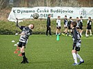 Fotbalov akademie Dynama m zzem v trninkovm arelu Sloit.