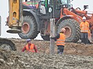 Pr�ce na stavb� d�lnice D49 (listopad 2022)