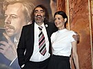 Jakub Kohák a jeho partnerka Barbora na premiée filmu Havel (Praha, 21....