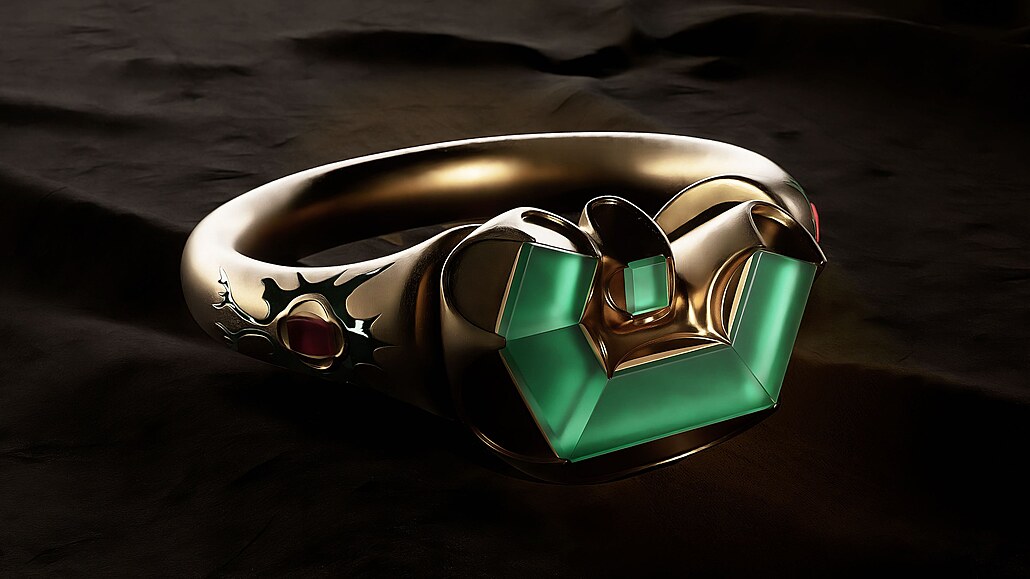 Model snubního prstenu posledního romberského páru, Petra Voka z Romberka a...
