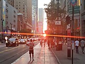 Západ slunce, 34th Street, New York