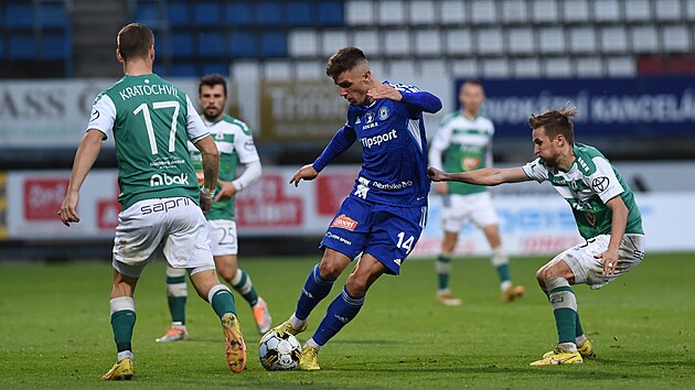 Milo Kratochvl a David Houska z Jablonce brn olomouckho Antonna Rska.