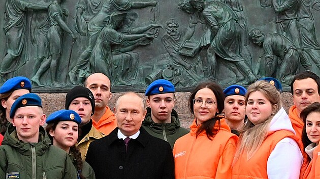 Rusk prezident Vladimir Putin slav Den nrodn jednoty. (4. listopadu 2022)