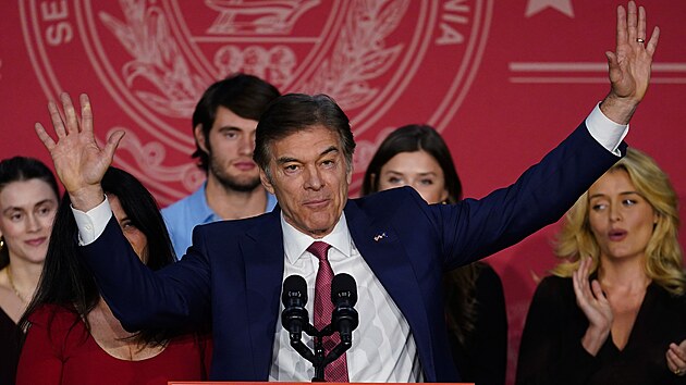 Republik�nsk� kandid�t na sen�tora Mehmet Oz (8. listopadu 2022)