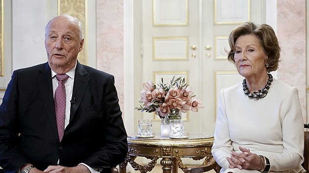 Norsk krl Harald V. a krlovna Sonja (Oslo, 8. listopadu 2022)