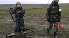 Výcvik mobilizovaných ruských záloák ve Volgogradské oblasti (27. íjna 2022) 