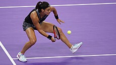 Francouzka Caroline Garciaová v úvodním utkání Turnaje mistry.