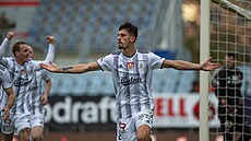 Gólová radost Lukáe Havla z eských Budjovic.