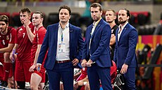 �eská st�ída�ka b�hem utkání mistrovství sv�t proti Loty�sku.