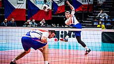 �e�tí nohejbalisté Pavel Kop a Ji�í Kalous na mistrovství sv�ta.