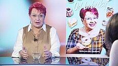 Cukrá�ka Mirka van Gils Slavíková ve studiu Rozst�elu. 