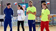 Mirai Navrátil, Kristiina Mäki, David Svoboda a zápasnice Adéla Hanzlíková...