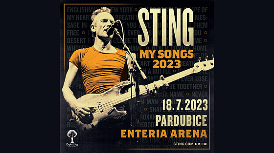 Sting zahraje v roce 2023 také v Pardubicích
