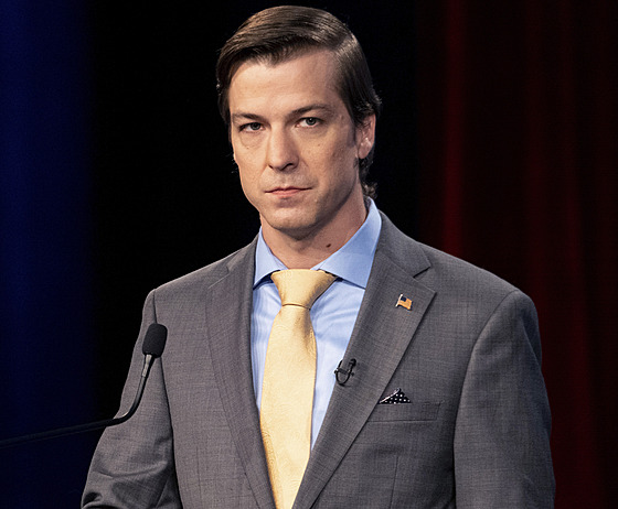 Libertariánský kandidát na senátora Georgie Chase Oliver. (16. íjna 2022)