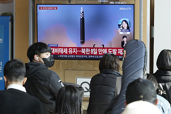 Severní Korea vypálila balistickou stelu krátkého doletu do Japonského moe....