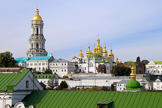 Slavný kyjevský pravoslavný kláter Kyjevskopeerská lávra (3. srpna 2022)