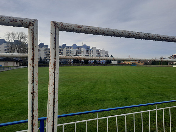 Pohled na sportovní areál na Slovanech