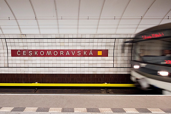Stanice metra eskomoravská (4. ledna 2022)