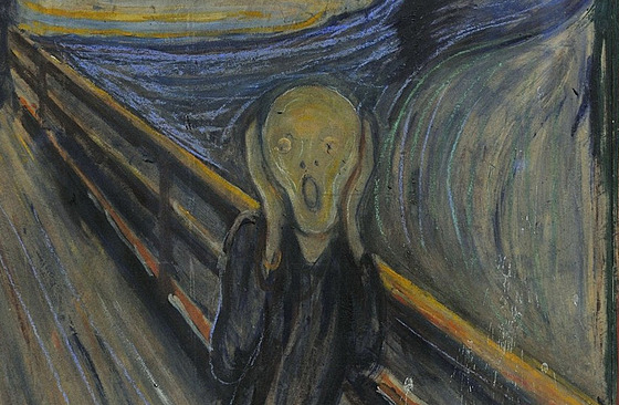Expresionistické dílo norského malíe Edvarda Muncha Výkik