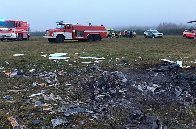 Na Českolipsku havarovalo malé letadlo, v jeho útrobách zemřel jeden člověk