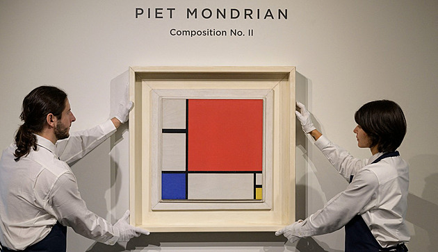 Za Mondrianovu Kompozici č. 2 zaplatil asijský kupec 51 milionů dolarů