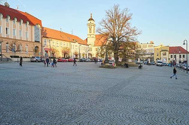 Masarykovo námstí v Uherském Brod (listopad 2022)