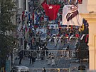 Turecké bezpenostní sloky vyetují útok na tíd Istiklal v Istanbulu. (13....