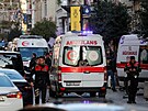 Na pí zón v centru Istanbulu dolo k silnému výbuchu. (13. listopadu 2022)