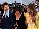 Harry Styles, Sydney Chandler a Olivia Wilde na filmovém festivalu v Benátkách...