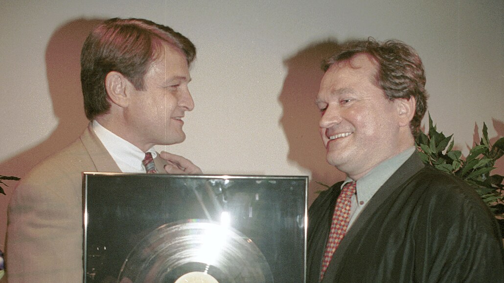 Pavel Vaculík (vpravo) a Ladislav taidl (18. listopadu 1993)