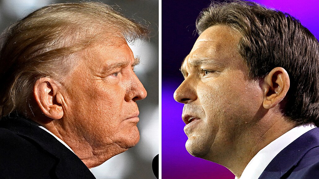 Bývalý americký prezident Donald Trump a guvernér Floridy Ron DeSantis