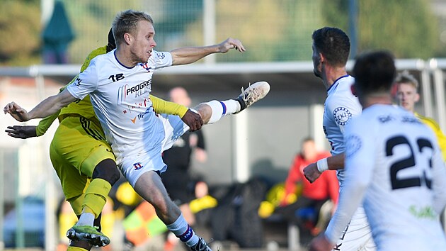 Momentka z druholigov�ho utk�n� Varnsdorf - L�e�