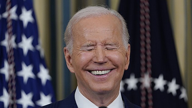 Joe Biden je s vsledkem kongresovch voleb zatm spokojen. (9. listopadu 2022)