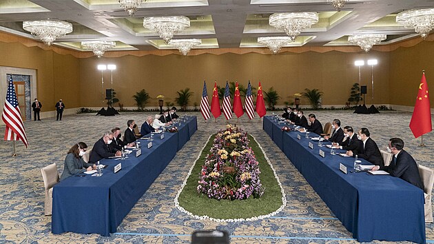 Zaala schzka Bidena s jeho nskm protjkem Si in-pchingem na Bali ped summitem G20. (14. listopadu 2022)