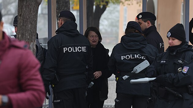 Bezpenostn kontroly na Praskm hrad. (15. listopadu 2022)