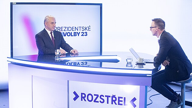 Hostem poadu Rozstel je kandidt na prezidenta a pedseda MKOS Josef Stedula. (16. listopadu 2022)