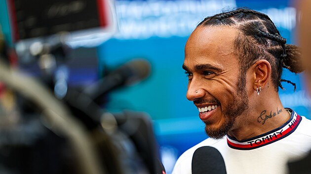 Lewis Hamilton ped Velkou cenou Brazlie.