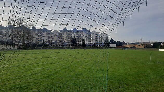 Pohled na sportovn arel na Slovanech nen prv nejhez.